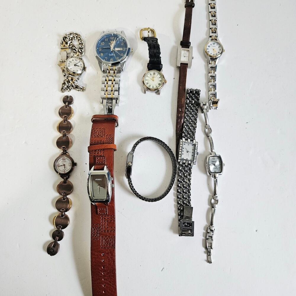 10PC Watch Bundle Mix Reseller Lot Project Lot Upcycle Craft DIY Repair TLC